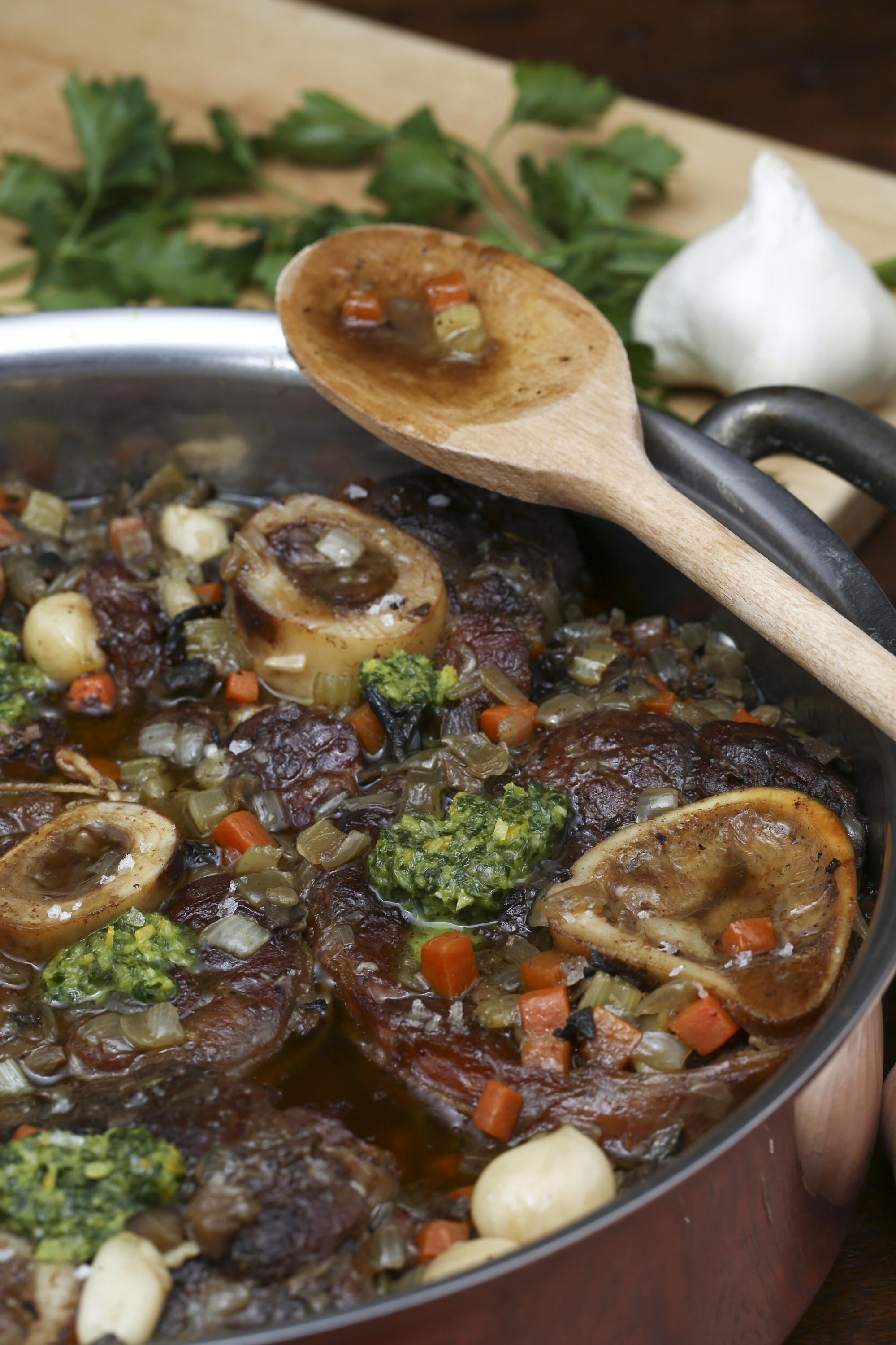 How To Make Braised Veal Shanks With Porcini And Gremolata A Rich