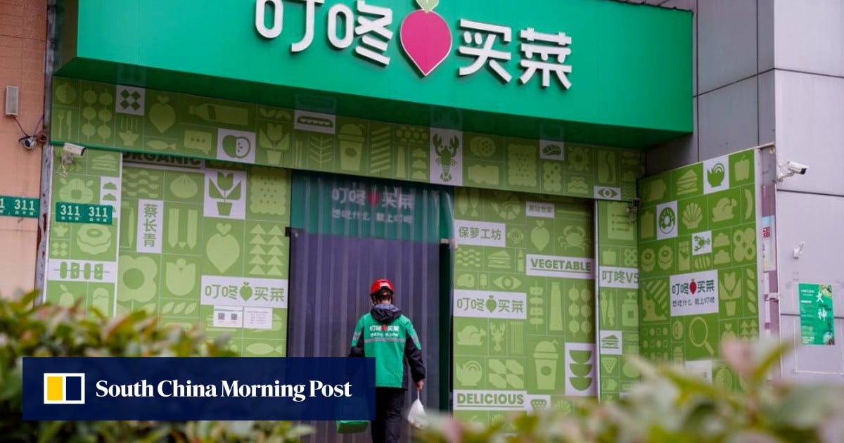 Meituan agrees to buy Dingdong, a Chinese fresh grocery e&commerce company, for $717M in cash; Dingdong had 7M+ monthly transacting users as of September 2025 (Cao Li/South China Morning Post)