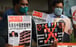Members of the organisation Working Journalists of India hold placards urging citizens to remove Chinese apps and stop using Chinese products during a demonstration in New Delhi on June 30. Photo: Agence France-Presse Members of the organisation Working Journalists of India hold placards urging citizens to remove Chinese apps and stop using Chinese products during a demonstration in New Delhi on June 30. Photo: Agence France-Presse