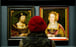 Portraits of Henry VIII and Catherine of Aragon in the National Portrait Gallery, London. Photo: AFP