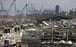 A view of the destruction at the site of the Beirut Port explosion on Wednesday, one day after the blast in Beirut, Lebanon. Photo: EPA-EFE