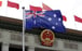 An Australian flag in front of the Great Hall of the People in Beijing. Photo: Reuters
