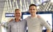 Australian journalists Michael Smith (left) and Bill Birtles upon their arrival in Sydney. Photo: Twitter