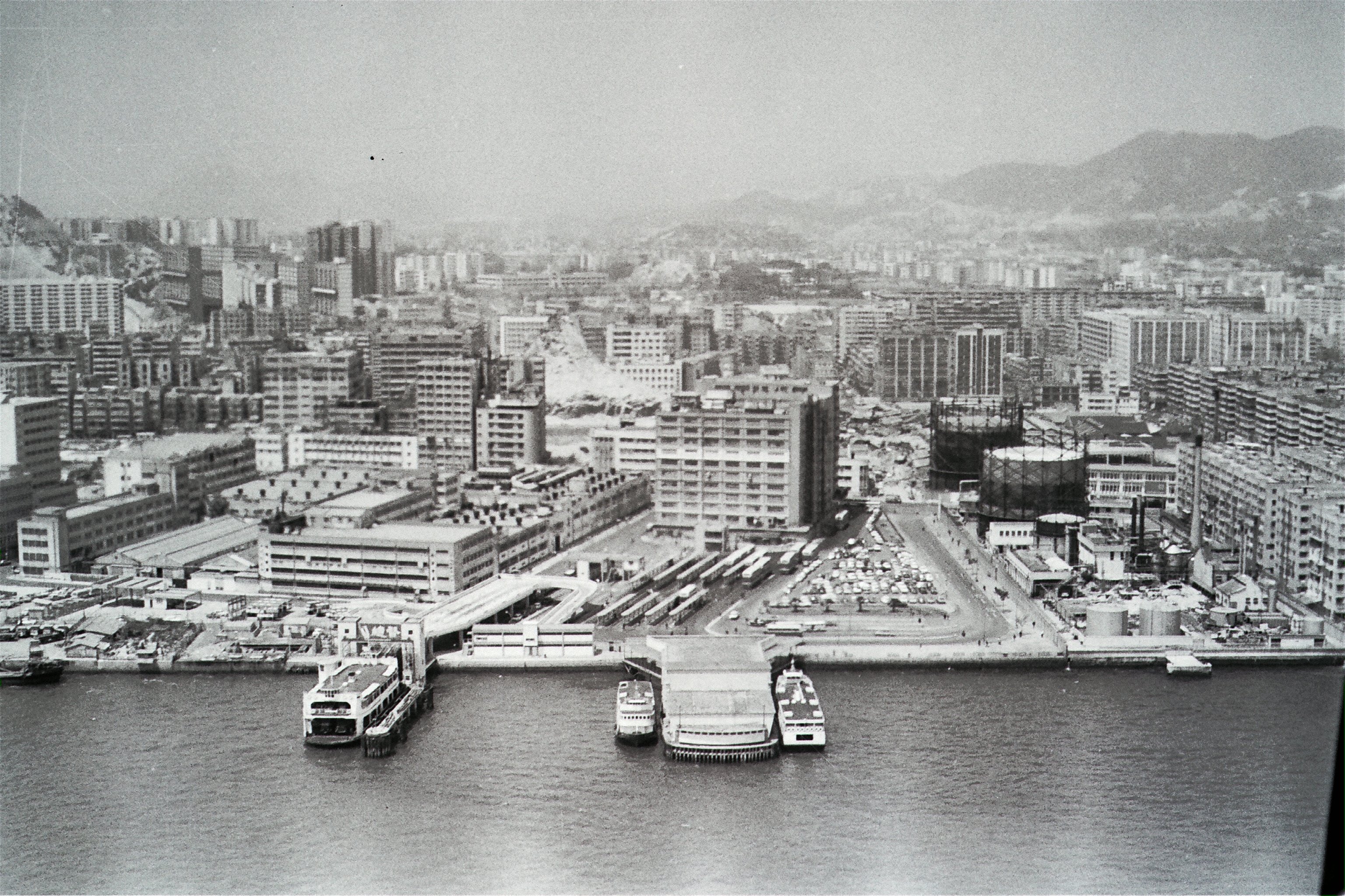 An aerial view of the ferry pier in Kowloon City. Photo: Chan Kiu