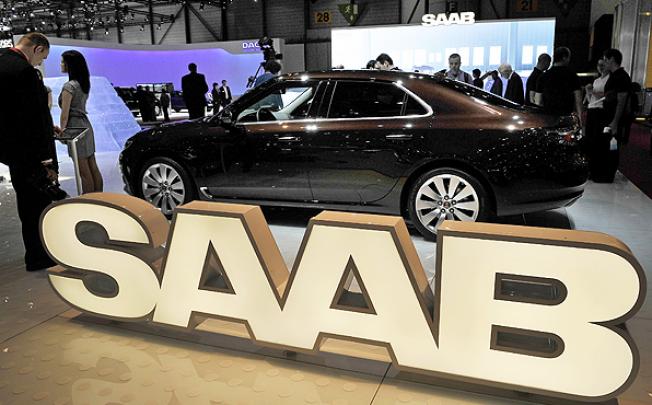 Swedish carmaker Saab exhibits at the Geneva motor show. A Hong Kong-owned company completed the purchase of Saab on Monday. Photo: AFP