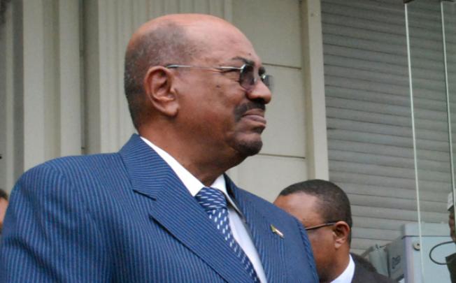 Sudanese President Omar al-Bashir after meeting with Ethiopian Prime Minister Hailemariam Desalegn in Addis Ababa on Sunday. Photo: AFP 