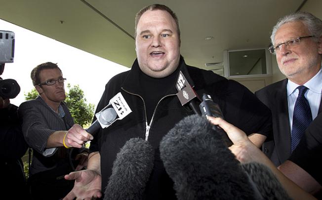 Kim Dotcom, founder of the file-sharing website, Megaupload. Photo: AP