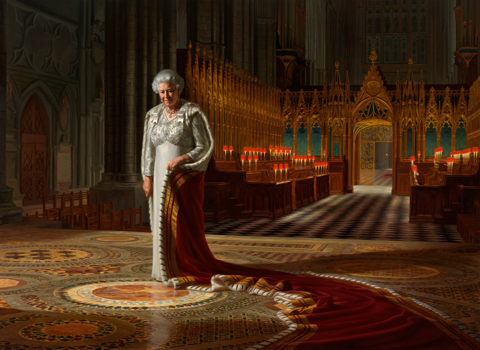 The latest official portrait of Britain's Queen, painted by Australian-born artist Ralph Heimans. 
