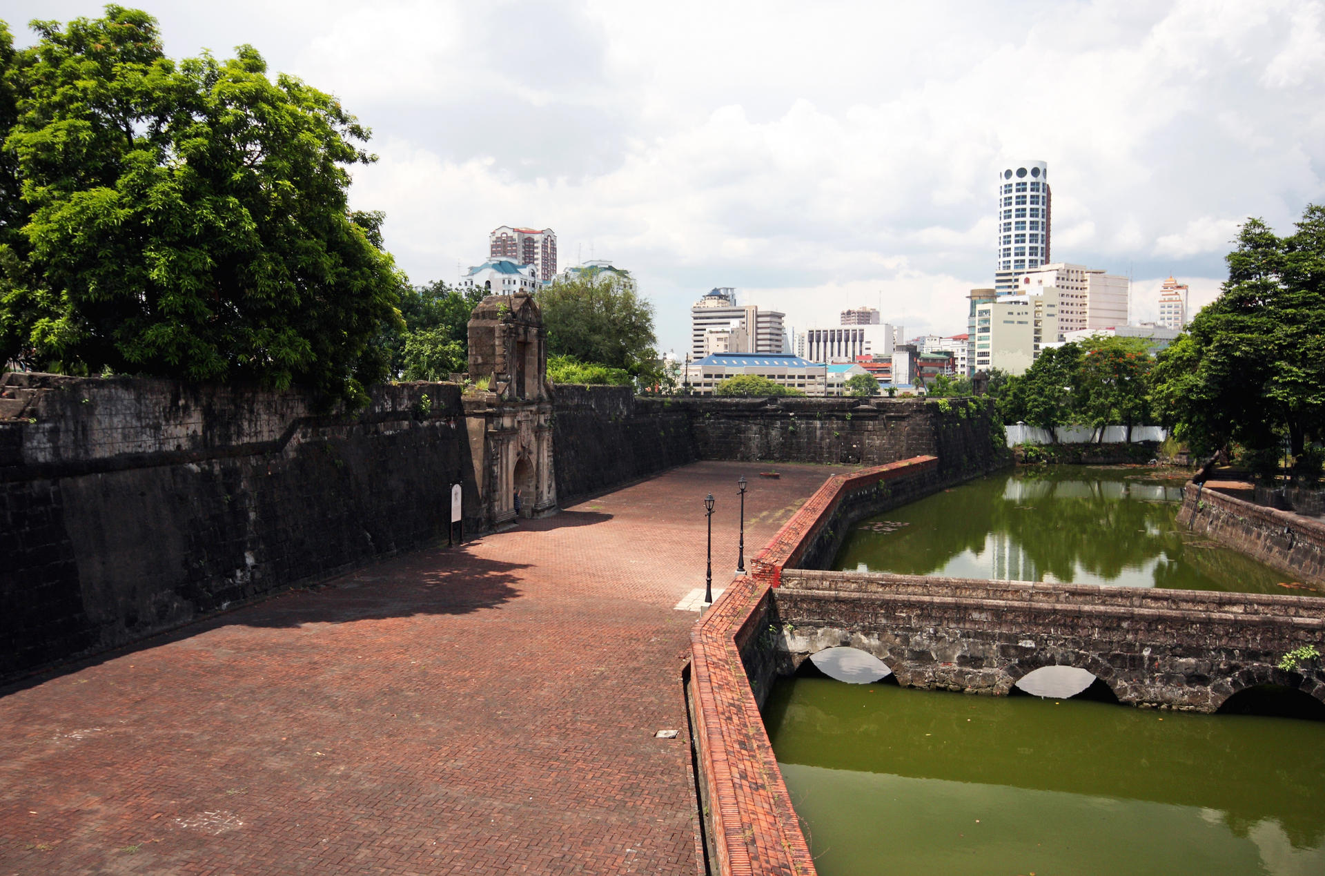 The Intramuros area of Manila is a good place for a jog.