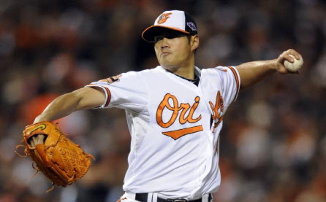Baltimore Orioles starting pitcher Wei-Yin Chen of Taiwan. Photo: AP