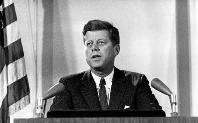 US President John F. Kennedy during the 1962 Cuban crisis. Photo: AP 