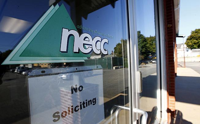 NECC, based in Framingham, Massachusetts, distributed thousands of vials of a contaminated steroid that has put 14,000 people at risk of contracting meningitis. Photo: AFP