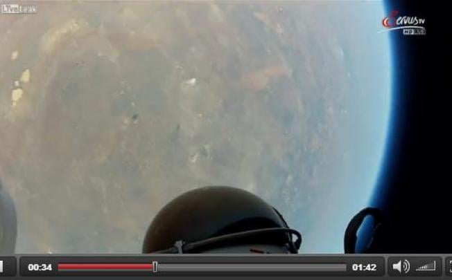 Felix Baumgartner's fall-to-Earth video leaked online