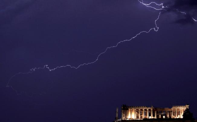 New storm clouds are brewing over Greece. Photo: EPA