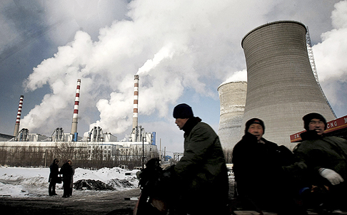 Workers at a nuclear power plant in Changchun, in northeast China's Jilin province. Photo: AP