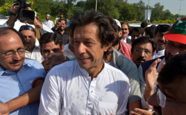 Pakistan cricketer turned politician Imran Khan. Photo: AFP