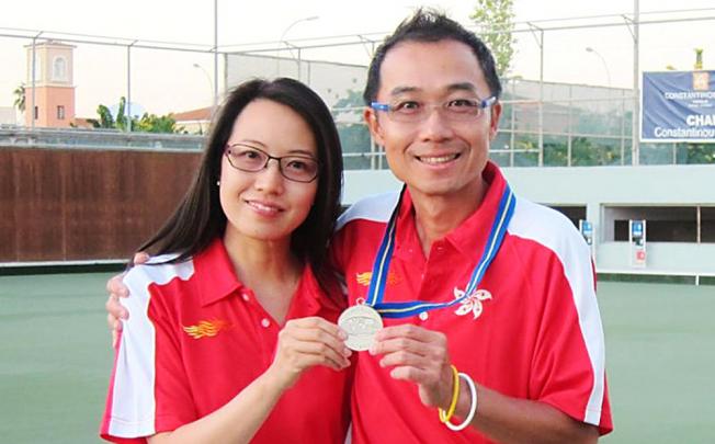 Stanley Lai stands with Mercredi Yeung. Photo: SCMP