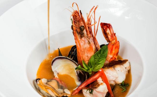 Bouillabaisse with Rouille Sauce and Crispy Baguette