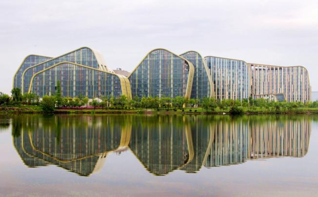 Baima Lake Animation Square in Hangzhou is built for the city's Cultural and Creative Industry. 