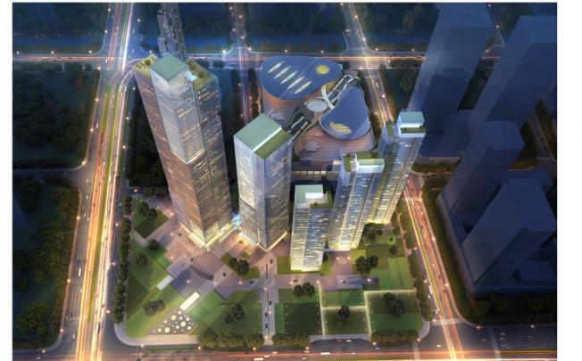 Artist's impression of MIXC Hangzhou, which will offer about 80,000 square metres of grade-A office space. 