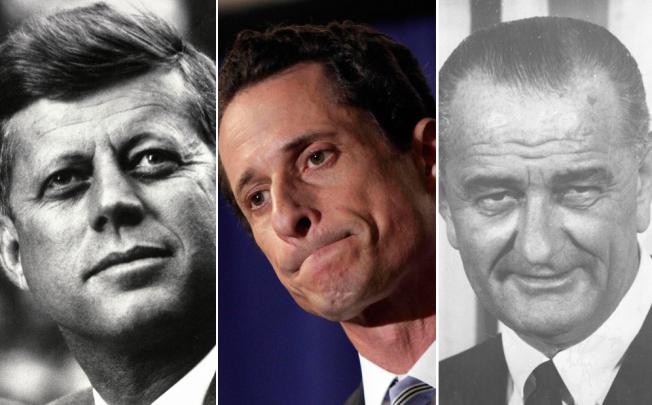 John F. Kennedy, Anthony Weiner, Lyndon Johnson