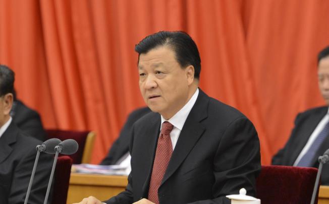 Liu Yunshan, head of the Publicity Department of the Communist Party of China Central Committee, delivers a speech at a ceremony in Beijing on Oct. 26, 2012. Photo: Xinhua