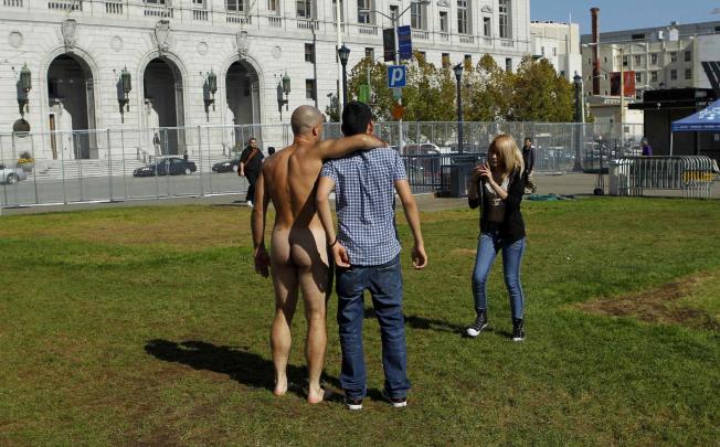 San Francisco is attempting to restrict public nudity. Photo: Reuters