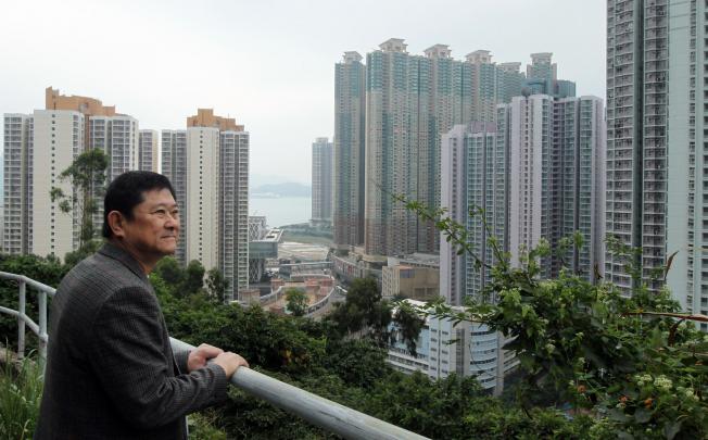 Former Rennie's Mill resident Chik Sung-wun surveys Tiu Keng Leng. Photo: K.Y. Cheng