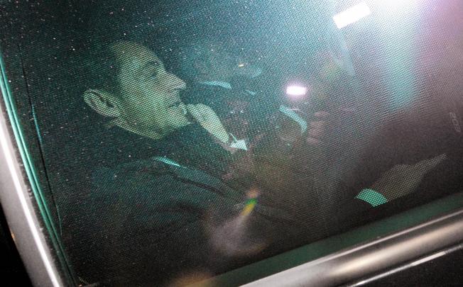 Ex-leader Nicolas Sarkozy leaves a Bordeaux court. Photo: AFP
