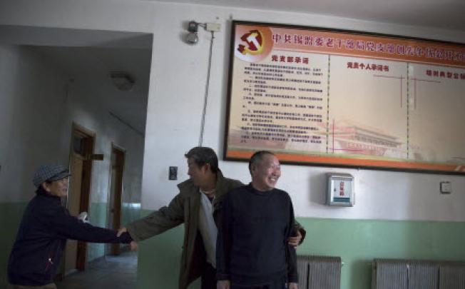 An old hospital administration building in Xilinhot in northern China’s Inner Mongolia. Photo: AP