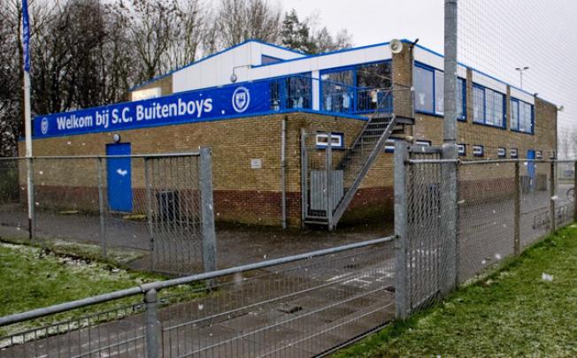 The clubhouse of Dutch soccer club SC Buitenboys in Almere, Netherlands. Photo: EPA