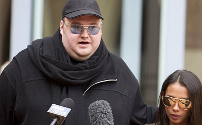 Kim Dotcom, founder of Megaupload, appears at court in February. Photo: Bloomberg