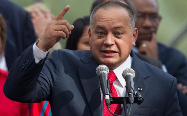Diosdado Cabello speaks after being re-elected as President of Venezuela's National Assembly. Photo: Xinhua