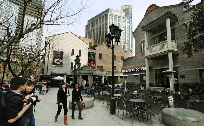 The Xintiandi entertainment district in Shanghai. Photo: AFP