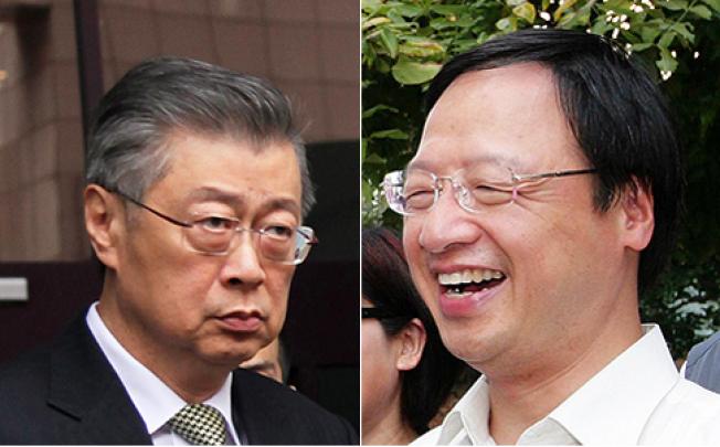 Sean Chen (left) and Jiang Yih-huah. Photos: EPA