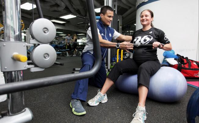 Vikki d'Arcy focuses on aerobic and core-strength exercises. Photo: Paul Yeung