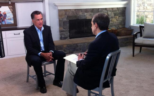 Romney speaks in his interview with Fox. Photo: Reuters