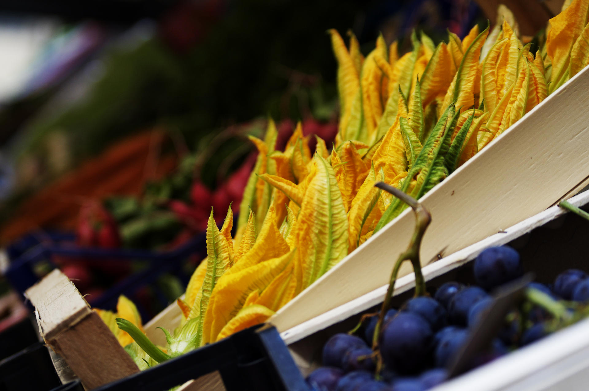 The produce in Umbrian markets is full of flavour and colour. Photos: Debbie Oakes