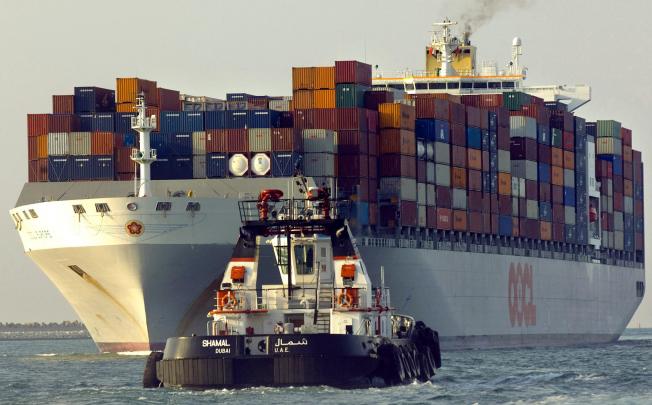 Ocean carriers such as Orient Overseas Container Line are set to place orders for more mega box carriers. Photo: Bloomberg