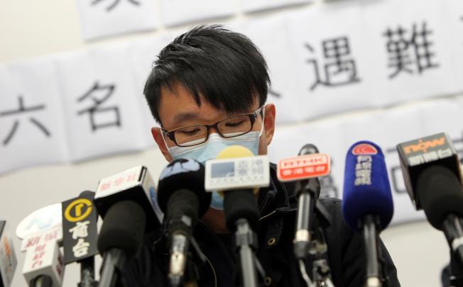 Mr Ho, the elder son of Ho Oi-ming and Tang Yuk-ling who died in the balloon crash. The China Merchants Insurance Company refused to fork out compensation to six of the nine people who died in the tragedy. 