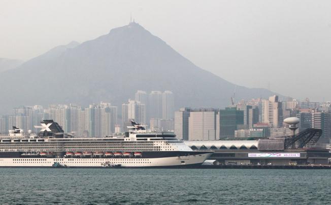 Celebrity Millennium cruise ship docks at Kai Tak cruise terminal. Photo: David Wong
