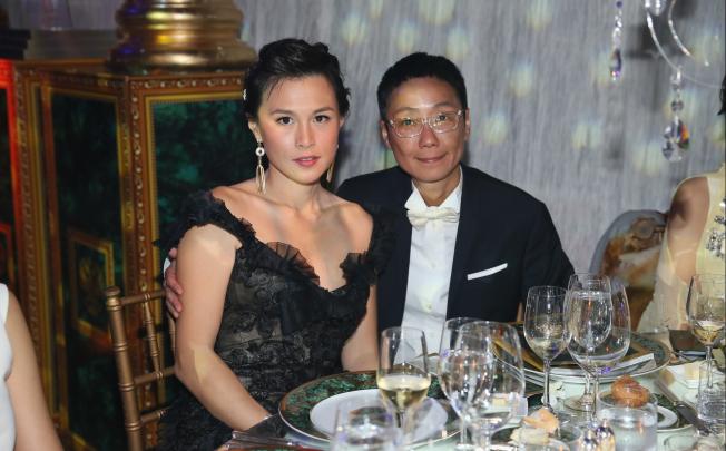 Gigi Chao (left) and Sean Eav at Hong Kong Cancer Fund party. Photo: Lam King Yin