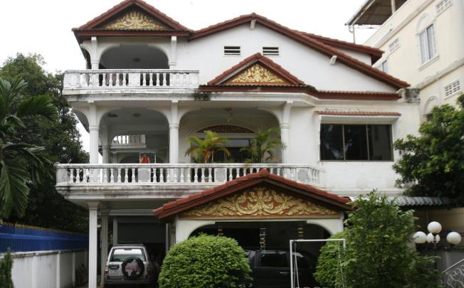 Ieng Sary's mansion in Phnom Penh. The house is under the name of his daughter. Photo: Heng Sinith, AP