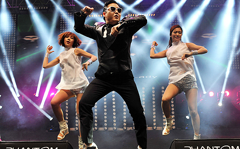 Is Psy, with his horse-riding dance, a one-hit wonder? Photo: AFP