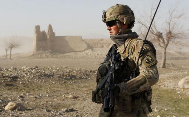 An American solider on patrol in Afghanistan. Nato says war against Afghan’s Taliban being won. Photo: Reuters