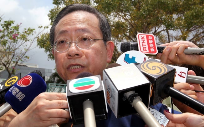 Lai Tung-kwok, Secretary for Security meet the media. Photo: Dickson Lee