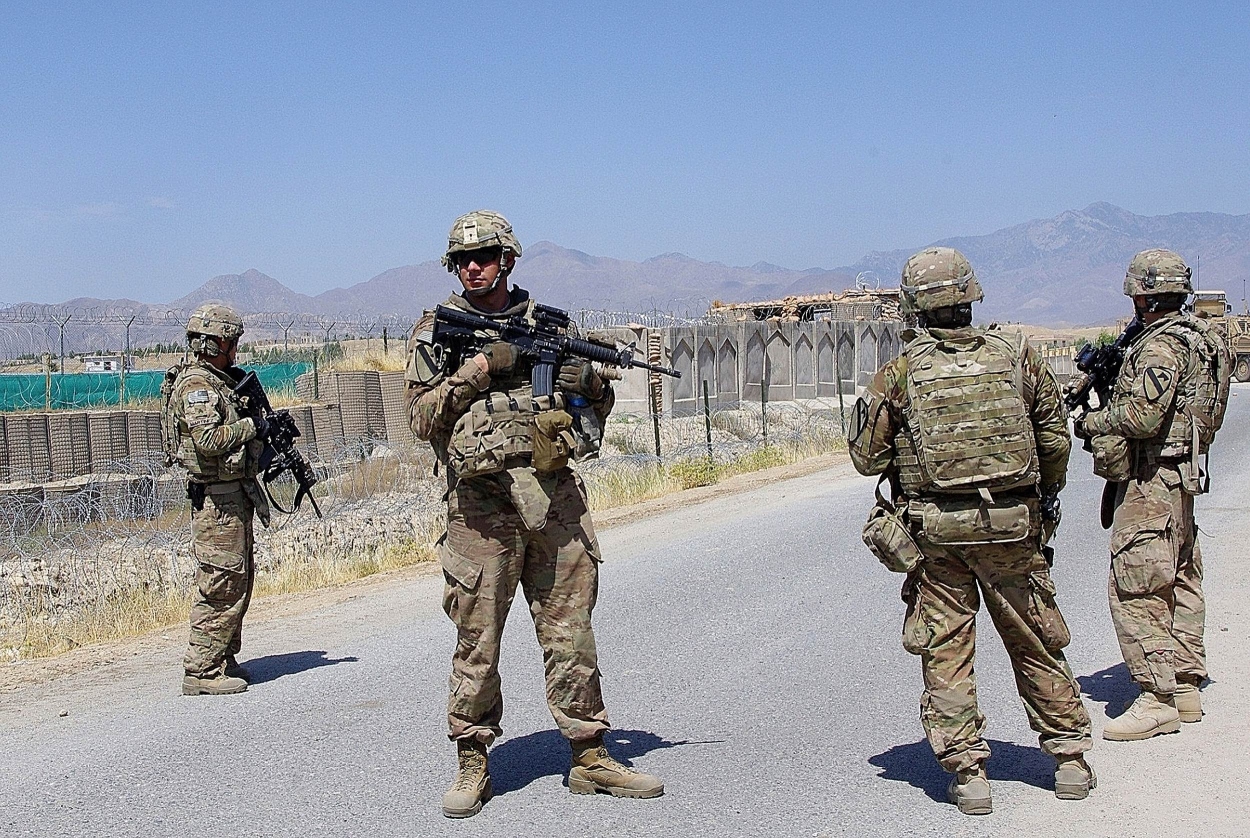 US troops on patrol in Afghanistan. Three 3 troops have been killed in an ‘insider attack’ in Afghanistan:  Photo: AP