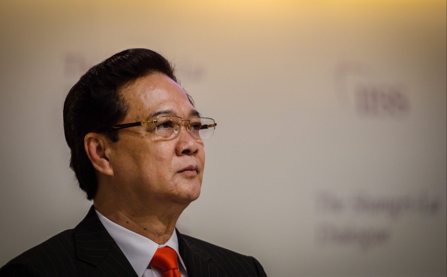 Nguyen Tan Dung at the International Institute for Strategic Studies 12th Asia Security Summit in Singapore, in May 2013. Photo: EPA