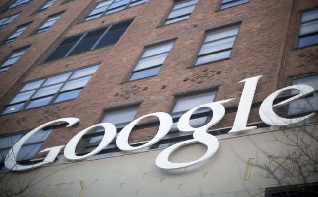 Google signage at the company's headquarters in New York. Photo: Reuters
