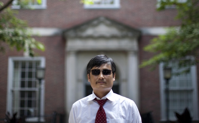 Chen Guangcheng at New York University last June. Photo: NYT